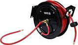 ШЛАНГ ПНІВМАТИЧНИЙ YATO НА КАТУШКЕ З АВТОСМАТУВАННЯм 9.5 ММ 15 М, фото 2