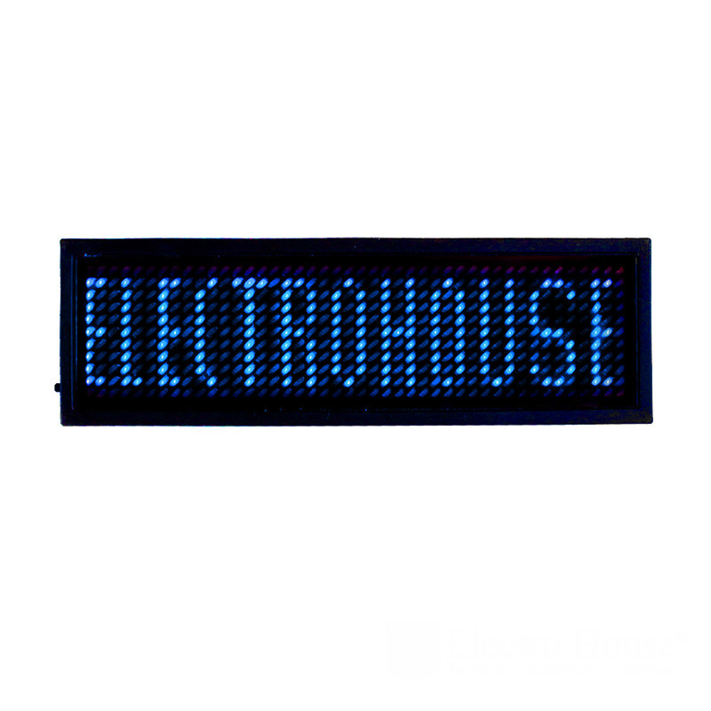 ElectroHouse Електронний Led бейдж, синій