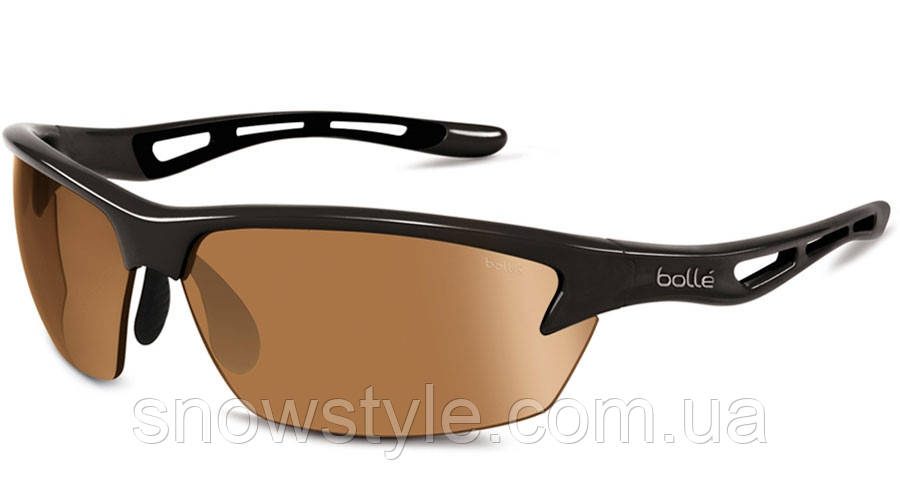 Окуляри сонцезахисні Bolle Bolt Shiny Black Фотохромна лінза Modulator Non Polar Photo V3 Golf Oleo / AF S2-S3, фото 1