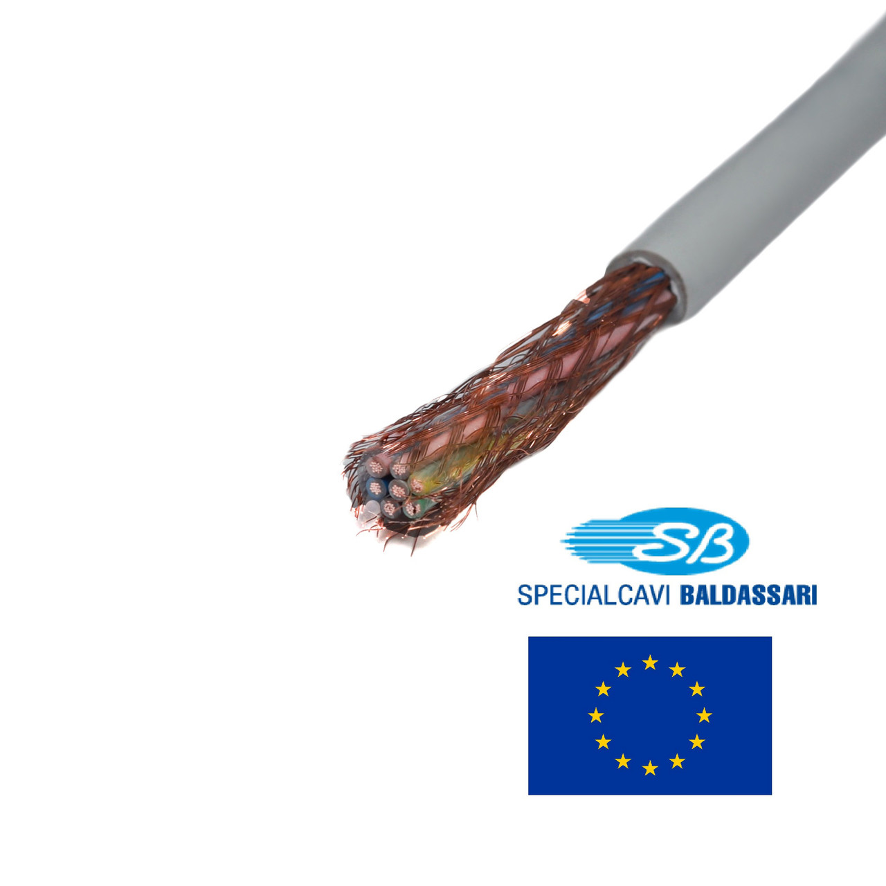 Кабель екранований 7x0,5 FROH2R мідний гнучкий CONTROLFLEX FR300S-07050 Specialcavi Baldassari контрольний управління (5 клас)