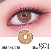 Контактные цветные линзы Urban Layer New York N Brown