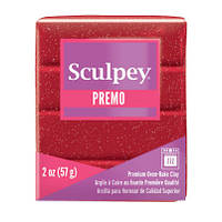 Полімерна глина Premo Accent Червоний з глітером, 5051, Премо Акцент 57 г, Red Glitter