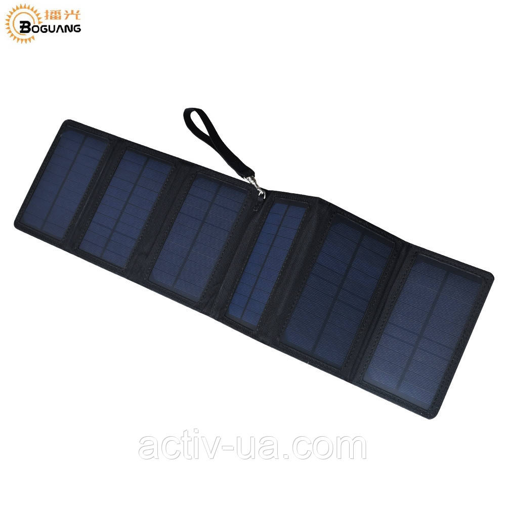 Сонячна панель вологозахищена Boguang 21006 5V/10W на 2 USB виходу, фото 1