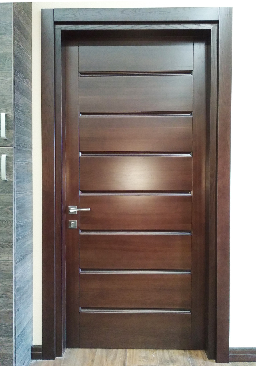 Сучасні двері з масиву дерева, фото 1