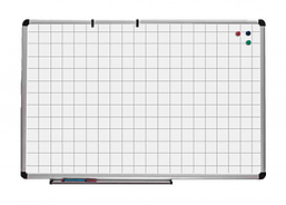 Дошка магнітно-маркерна картата 90х120 см, (UB90x120Wk)