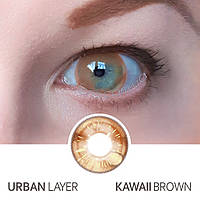 Кольорові контактні лінзи Urban Layer Kawaii Brown