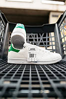 Женские Кроссовки Adidas Stan Smith White Green 36