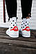 Жіночі Кросівки Adidas Stan Smith White Red 36-37-39, фото 7