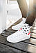 Жіночі Кросівки Adidas Stan Smith White Red 36-37-39, фото 8