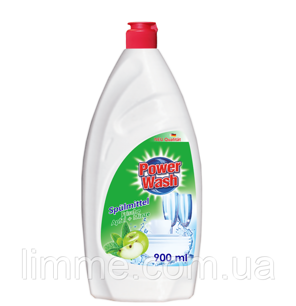 Засіб для миття посуду Power Wash Spulmittel яблуко-м'ята 900 мл.