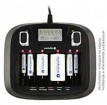 Універсальний зарядний пристрій everActive NC-900U 8 каналів Ni-Mh 220 V/12V USB Test LED+LCD, фото 5