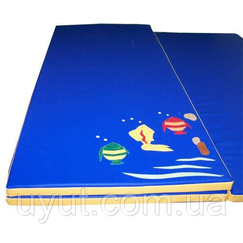 Ігровий мат з аплікацією "рибки"200х100х10, фото 1