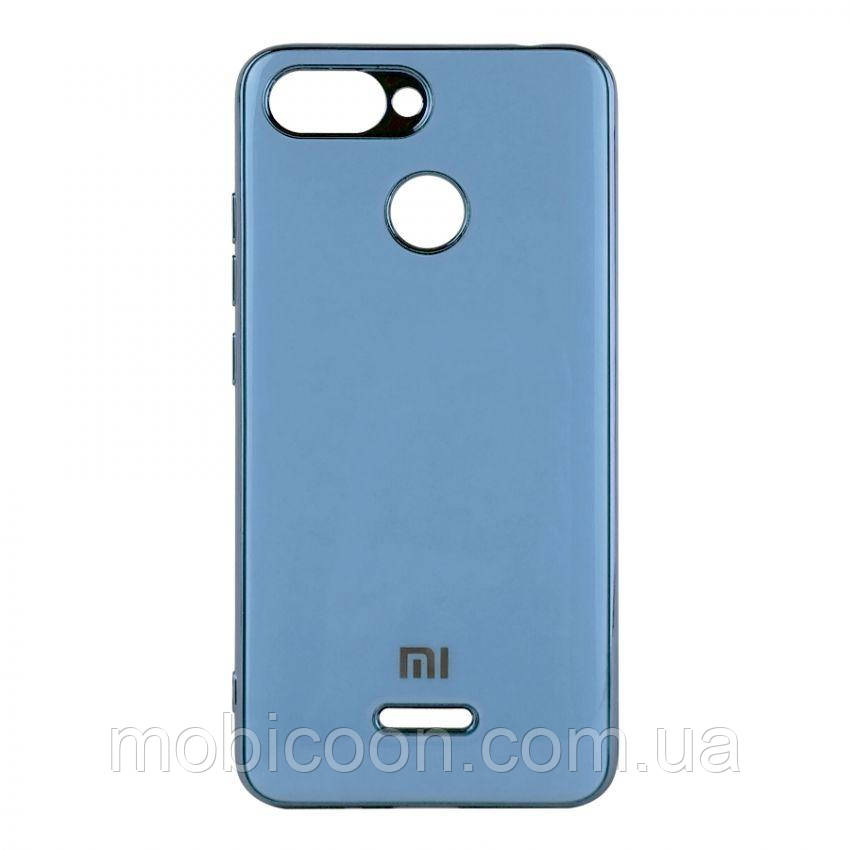 Накладка Soft GLASS для Xiaomi Redmi 6 blue (сяомі ксіоми редмі 6)