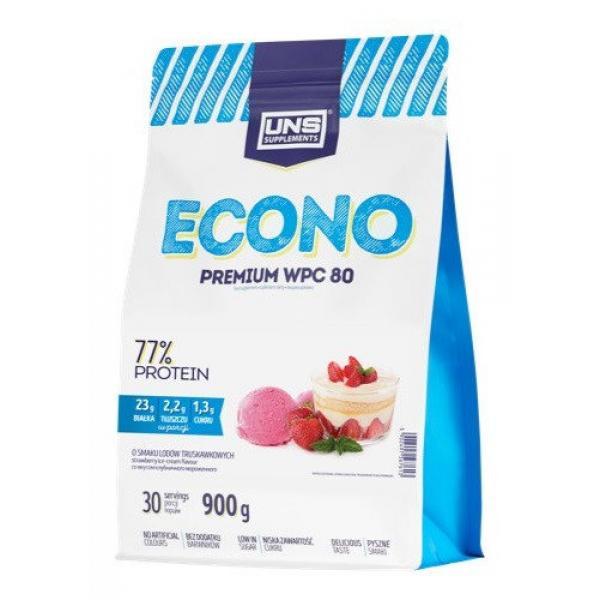 Сироватковий протеїн концентрат UNS Econo Premium (900 г) юнс Salty Caramel with Nut Butter, фото 1