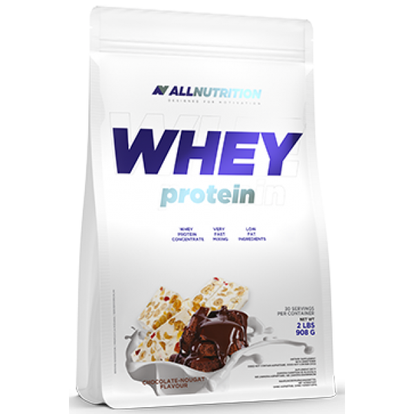 Сироватковий протеїн концентрат AllNutrition Whey Protein (900 г) алл Нутришн Chocolate Nougat