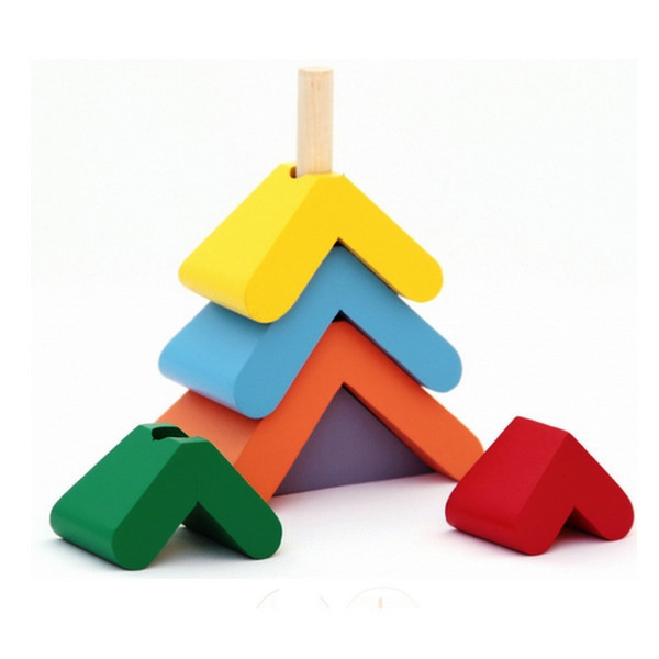 Деревянная игрушка пирамидка Елочка, Komarovtoys (А 348) - фото 2 - id-p213349632