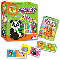 Детское домино Зоопарк (рус), Vladi Toys (VT2100-02)