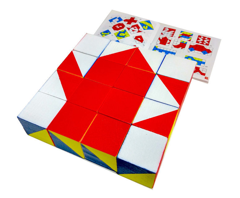 Сложи узор (кубики 3 х 3 х 3 см) кубики Никитиних (укр), Вундеркинд (К-001м) - фото 4 - id-p460292252