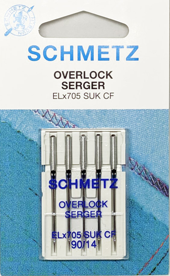 Голки для оверлока трикотажні Schmetz Overlock №90