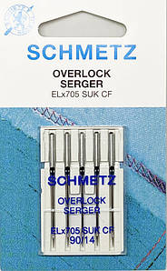 Голки для оверлока трикотажні Schmetz Overlock №90