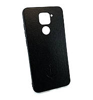 Чехол для Xiaomi Redmi note 9 накладка противоударный Magnetic Leather Case с магнитом черный