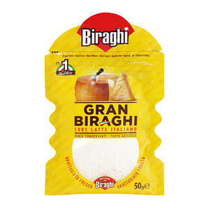 Сир пармезан тертий Biraghi Gran, 50г, 25шт/ящ