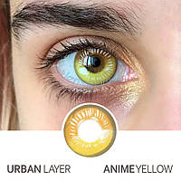 Кольорові контактні лінзи Urban Layer Anime Yellow