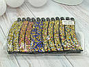 Заколки "банан" 9.5 см кольорові кристали 12 шт/уп., фото 2