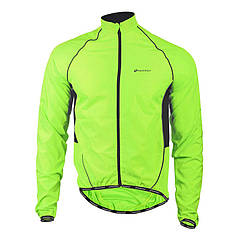 Вітровка велосипедна Nuckily MJ004 Fluorescent Green S куртка осінь весна