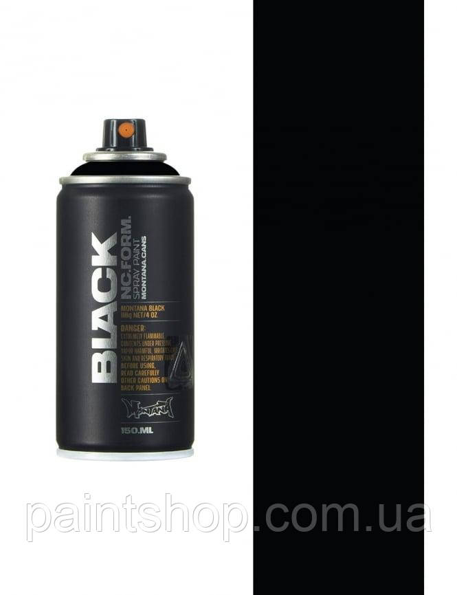 Аерозольна фарба Montana BLK9001 Black (Чорний) 150 мл