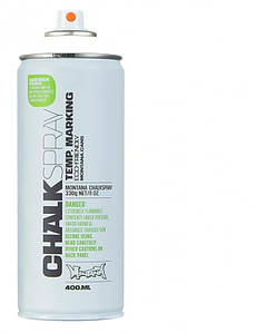 Аерозольна крейдяна фарба Montana Chalk 9100 White (Біла) 400 мл