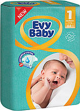 Evy Baby Twin подгузники детские Newborn 1 (2-5 кг) 44 шт