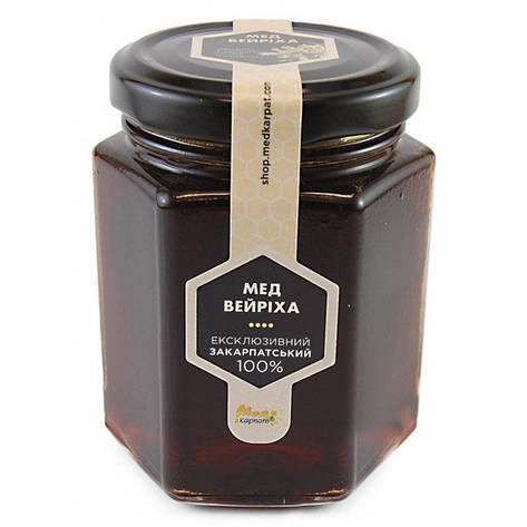 Мед бджолиний натуральний, сорт: "Вейриха" 240г, фото 2