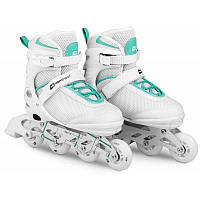 Роликовые коньки Hop-Sport Motion 3 в 1 р. 30-33 (HS-903) White/Mint