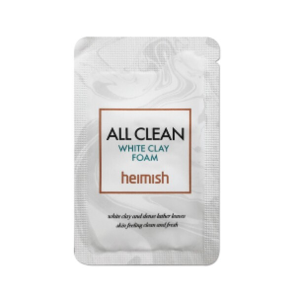Пінка для вмивання з білою глиною Heimish All Clean White Clay Foam Пробник 2 мл