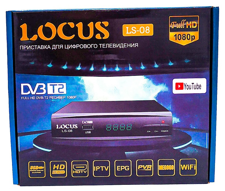 Т2 ресивер тюнер LOCUS LS-08 металевий корпус