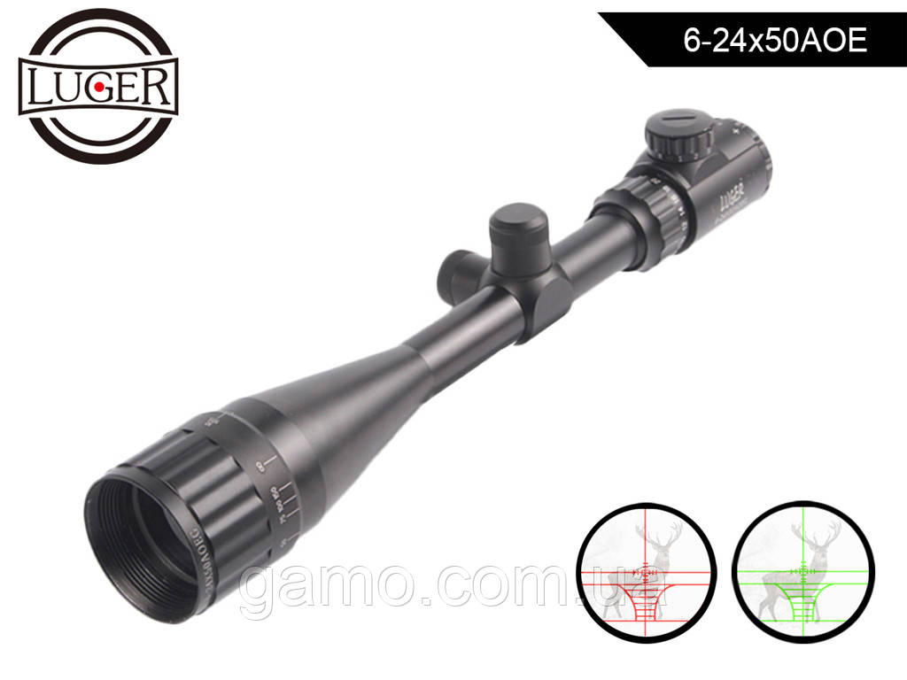 Оптичний приціл LUGER 6-24x50 AOEG