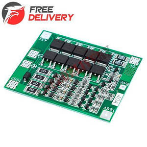 BMS контролер 4S 40А плата заряду захисту 4x Li-ion 18650 з балансиром