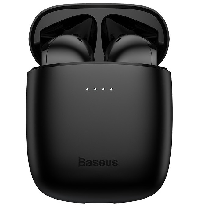Навушники Bluetooth BASEUS Encok True Wireless Earphones W04 в кейсі, чорні