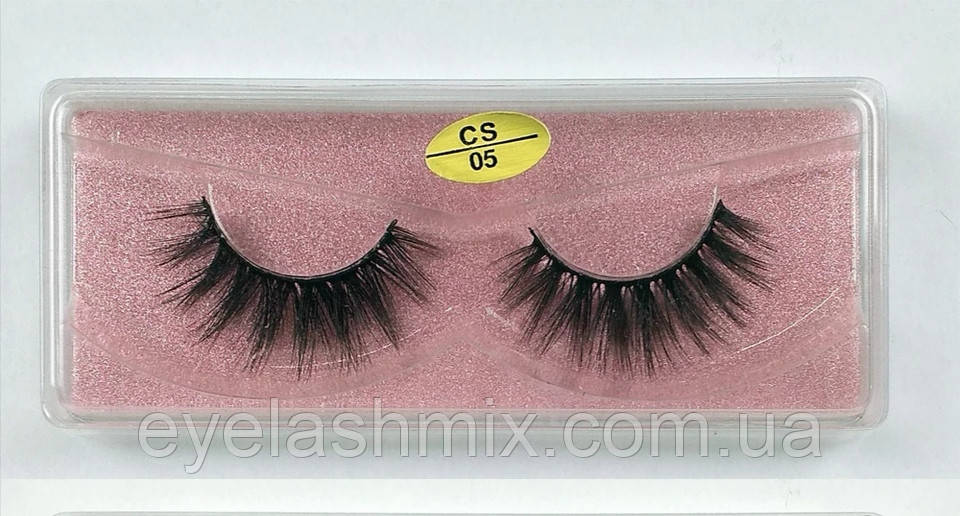 Накладні вії 3D CS - 05 1 пара кольорове паковання, фото 1