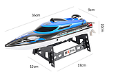 Катер на радіокеруванні HJ808 25 км/год 150 м 1100 mAh 36 см кораблик на пульту дитяча іграшка