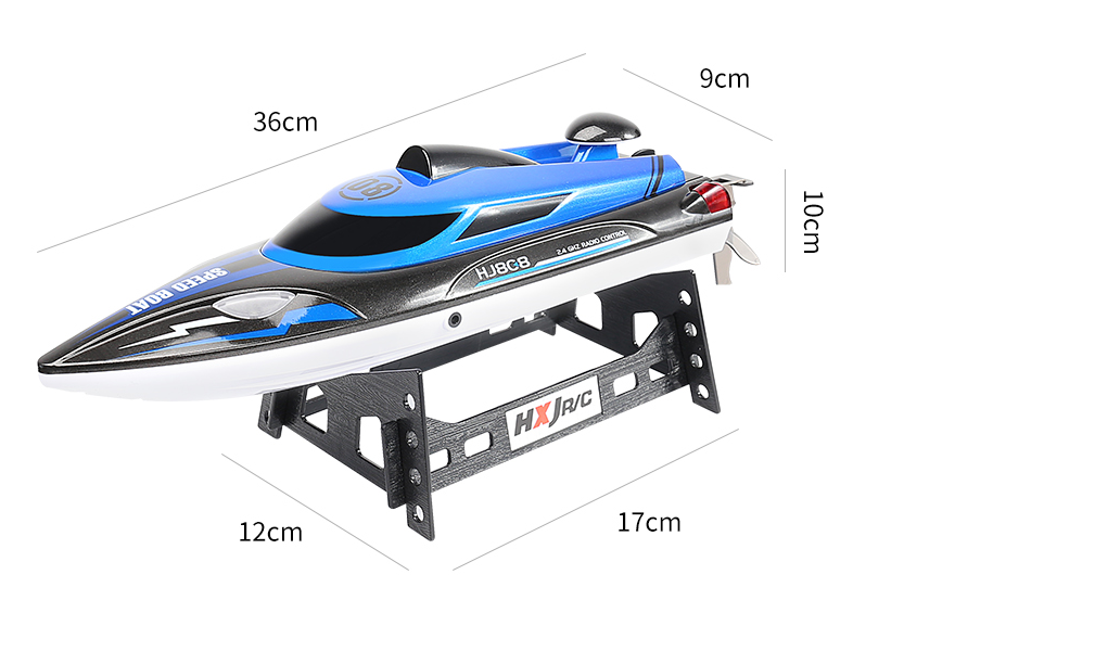 Катер на радіокеруванні HJ808 25 км/год 150 м 1100 mAh 36 см кораблик на пульту дитяча іграшка