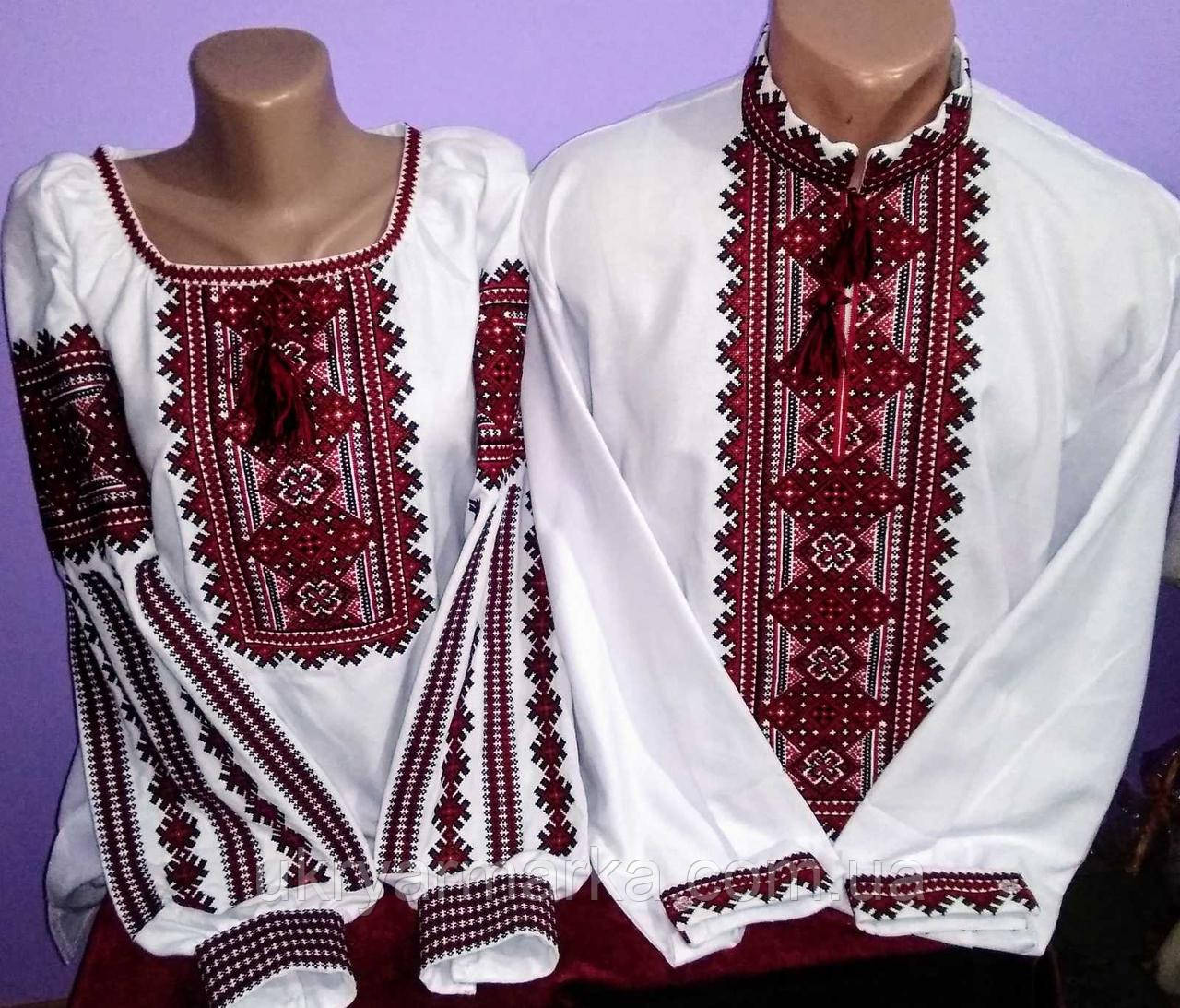 Парна вишиванка "Вишневий колорит"
