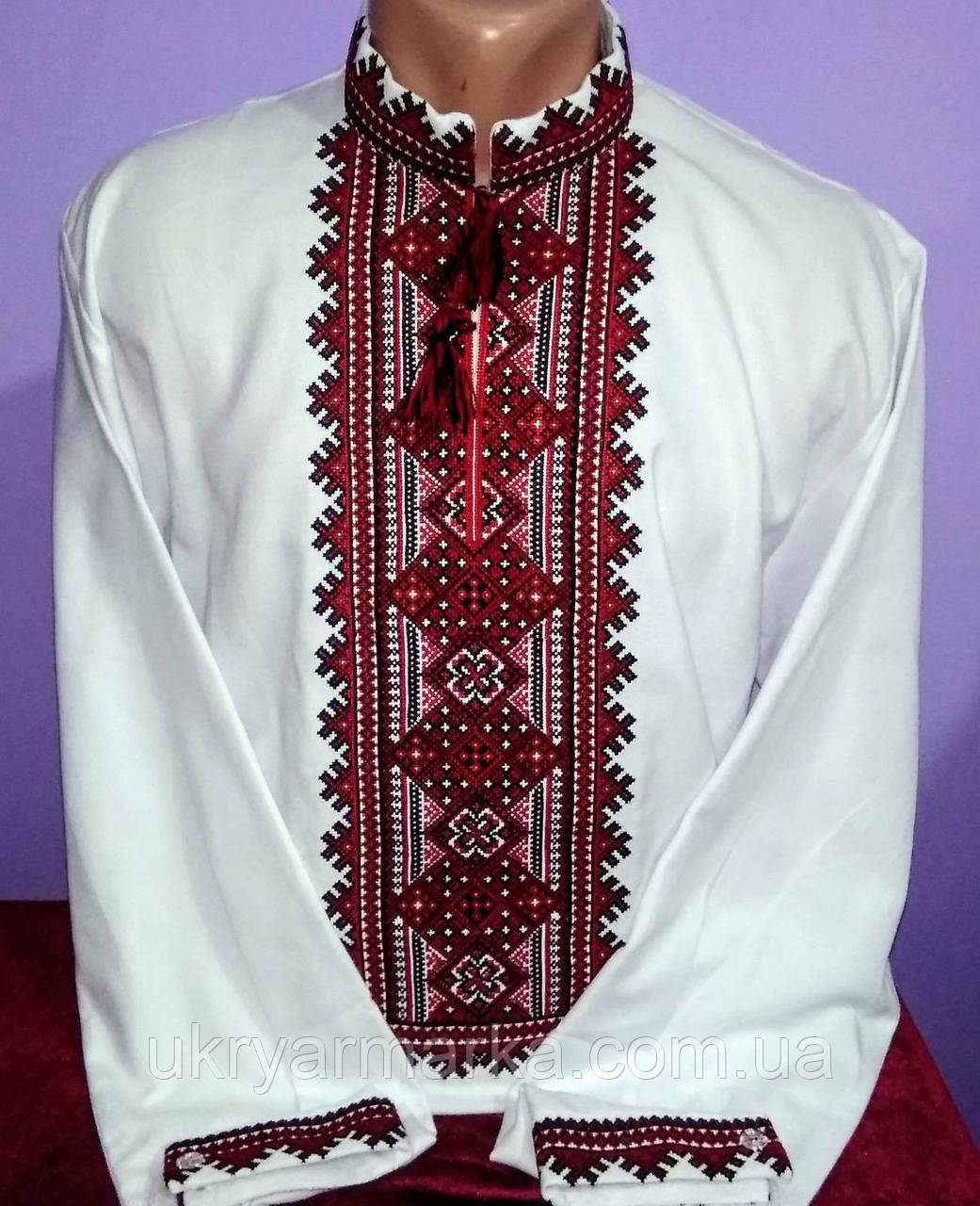 Вишита чоловіча сорочка "Українська вишиванка"
