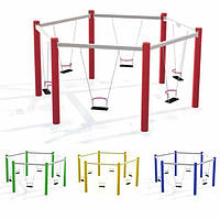 Гойдалка "Шестигранка". Розмір 5300х4660х2400 мм. Колір на вибір