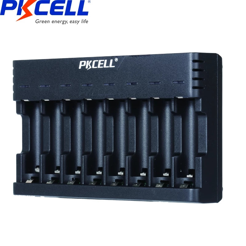 PKCELL PK-8181 восьмиканальне зарядне для АА, ААА NiMh/NiCd акумуляторів