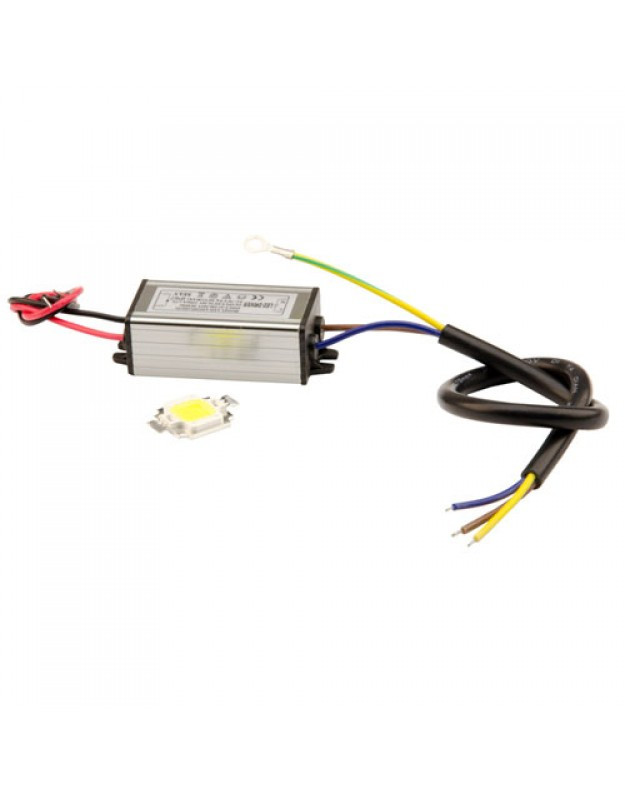 Комплект для сборки LED прожектора и уличного светильника 10Вт COB, драйвер IP65, 36V - фото 2 - id-p369435060