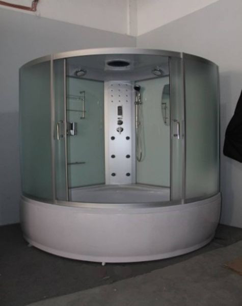 Гідромасажний бокс Serena SE-32159M (матові передні/задні білі), 1500х1500х2150 мм