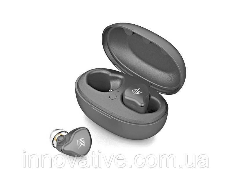 Бездротові Bluetooth-навушники KZ S1 з підтримкою AAC (Сірий)