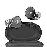 Бездротові Bluetooth-навушники KZ S1 з підтримкою AAC (Сірий), фото 4